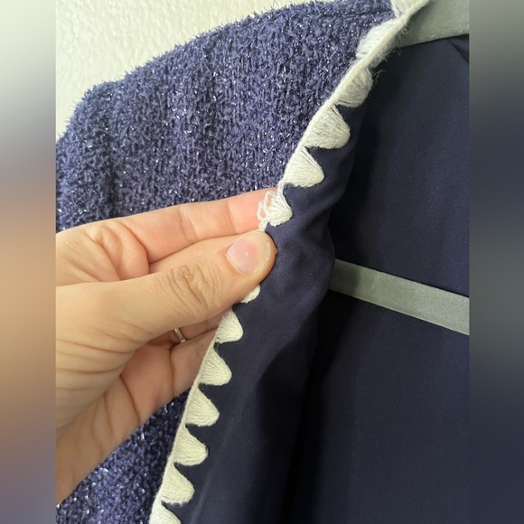 Alexia Admor Jaiya Chanel Lookalike Mini Dress in Navy Women’s Size 10 - Picture 13 of 14